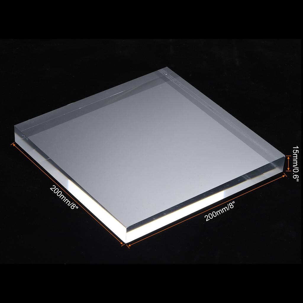 1pcs Acrylic Square Display Stand Base Solid Clear Display Block Clear Jewelry Stand Ring Showcase Holder Base for Collectibles