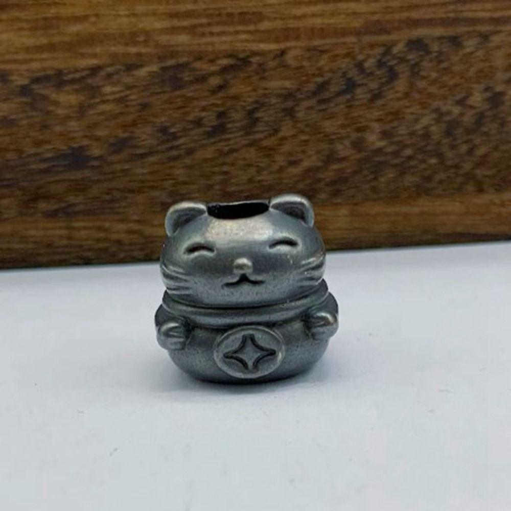 Handmade Lucky Cat Elephant Head Charms Bracelet Lanyard Pendant EDC Outdoor Tool