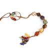 Crystal Car Pendant With Handwoven Weaving Design For Bedroom Decor