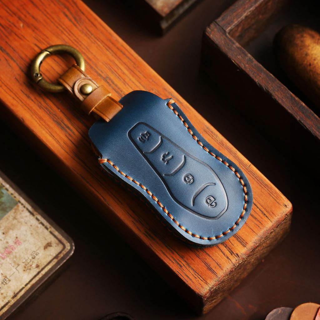 Applicable to Geely key bag, Boyue Emgrand Borui Xingyue Colorful Emgrand Borui Crazy Horse Leather Key Set