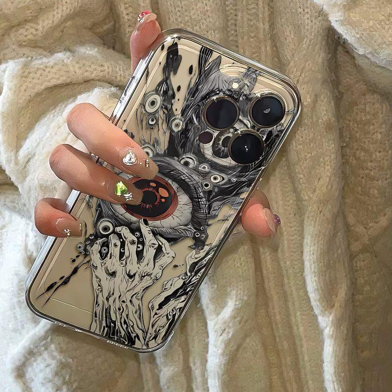 Cthulhu Eyeball Soft Shell Case for Apple 13-17/Pro Max