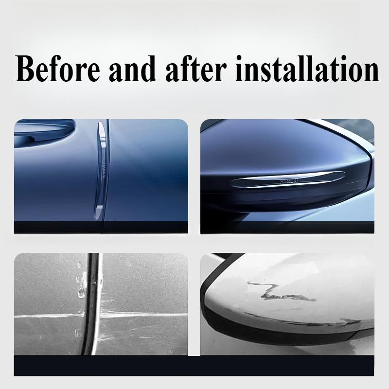 For BMW 3/5/7 Series X1/X3/X5L Premium Stealth Door Guards - Transparent Anti-Impact TPU Strips & OE-Style Mirror AccentsS3GT
