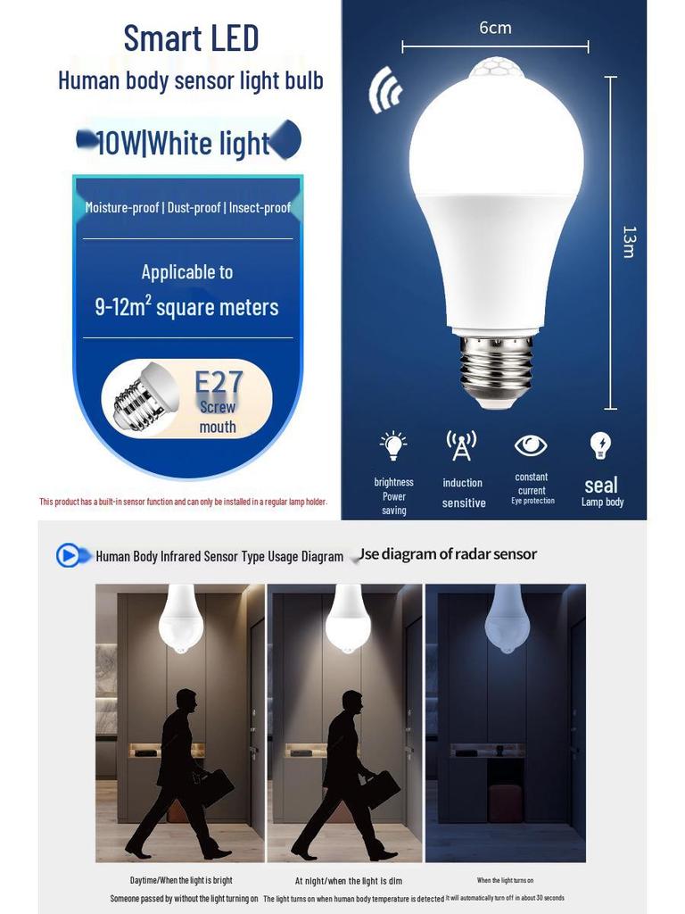 Voice-Activated LED Corridor Light with Infrared Human Detection and Radar Voice Control
