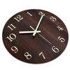 Wood Wall Clock Retro Style Quiet Silent Quartz Movement 3D Luminous Retro Wall Clock for Bedroom