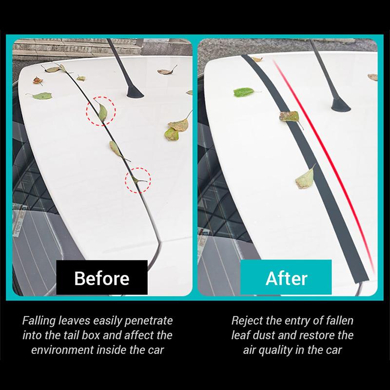 Car Sticker Rubber Roof Seal Strip Trunk Lid Gap Filler for Sedan Hatchback Auto Dustproof Waterproof Weather Strip Car Goods