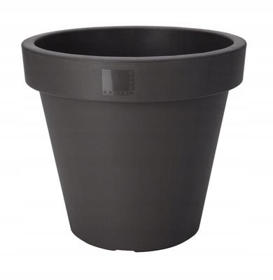 Round Garden Pot, Anthracite, Smooth, 25 X 22 Cm