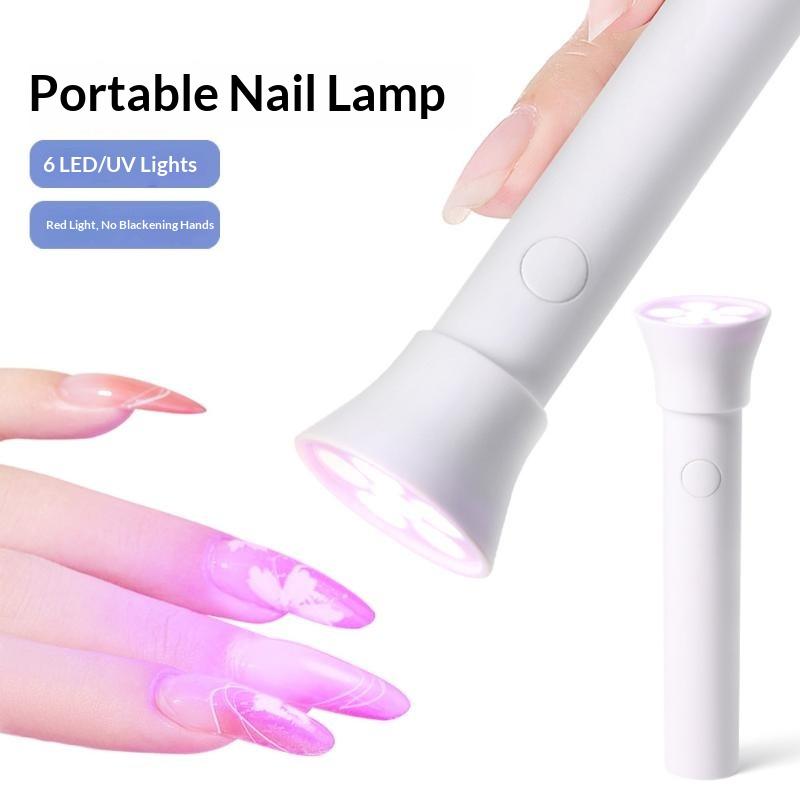 Handheld UV Gel Nail Lamp Cordless Mini Rechargeable Fast Curing Portable Light for Travel Manicure DIY