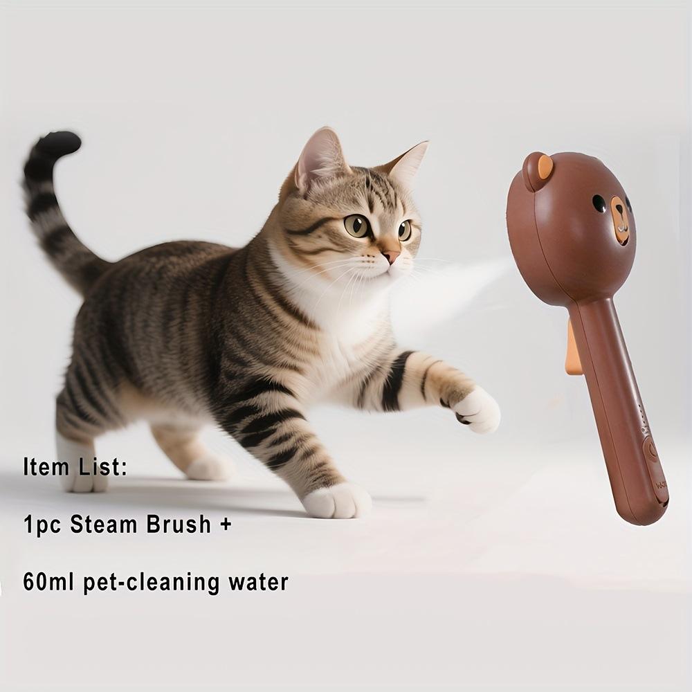 Pet Grooming Brush with Fine Spray Function Self Cleaning