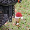 Funny Trailer Hitch Cover Christmas Santa Hat Vehicle Decoration Tow Hitch Covers for Men Friends Family Husband Him Boyfriend