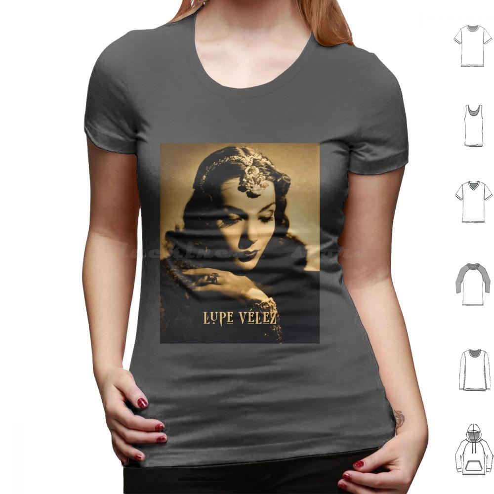 Lupe Vélez T Shirt Big Size 100 Cotton Lupe Vélez Mexican Actress Dancer Singer Golden Age Of Hollywood Cinema Film Star Movie