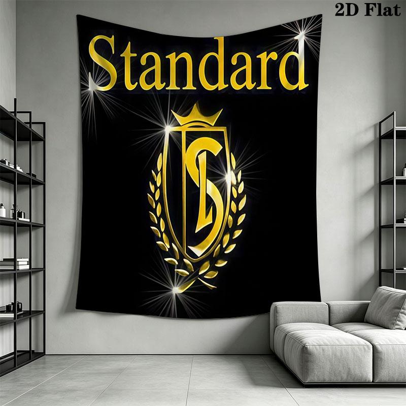 STD Liège logo Wall Hanging Printed Fabric Blanket Decorative Tapestries for Bedroom Living Room Home Decor