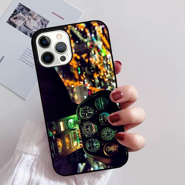 

AIRCRAFT COCKPIT DASHBOARD Phone Case Cover For iPhone 17 Air 13 15 Pro Max 16 14 Plus 12 11 Apple max coque iPhone 16e