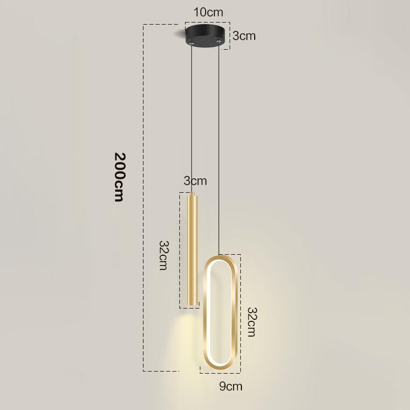 

Скандинавский светодиодный подвесной светильник Подвесные лампы Внутреннее освещение Дом Обеденные столы Прикроватный Гостиная Кухня Украшение Подвесной светильник 3 light color