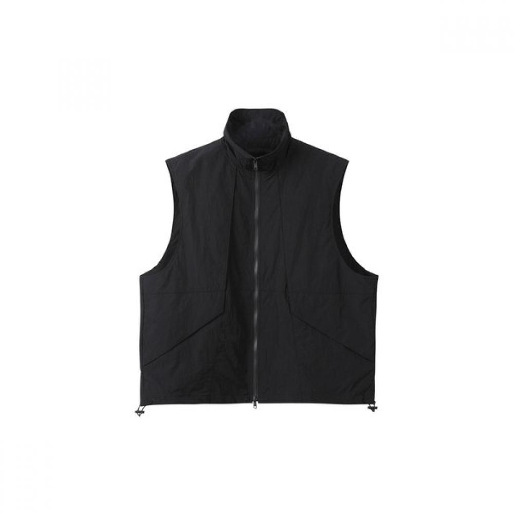Customellow Black High Neck Vest Cwuas25113bkx 95