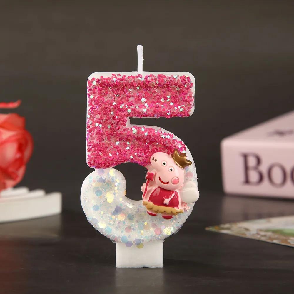 Digital Candle Birthday Little Celebration Cake Topper Decoration