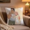 Romantic Anime My Love Story Pillow Case Soft Plush Cushion Cover Double Print and Invisible Zipper for Sofa Home Car Use