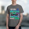2026 New Level 9 Unlocked Awesome Since 2016 Tee Funny Gaming Graphic Tshirt 9th Birthday Gift For Gamers