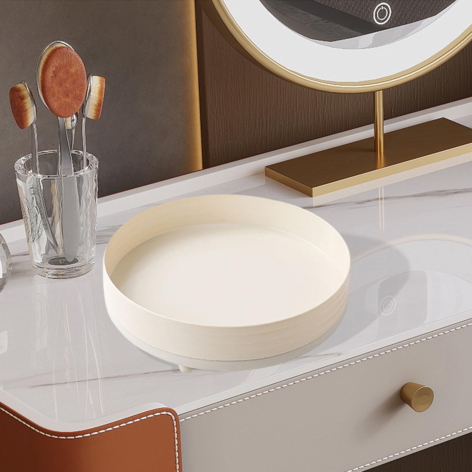 360° Rotating Makeup Organizer Cosmetics Storage Tray for Make up Cupboard