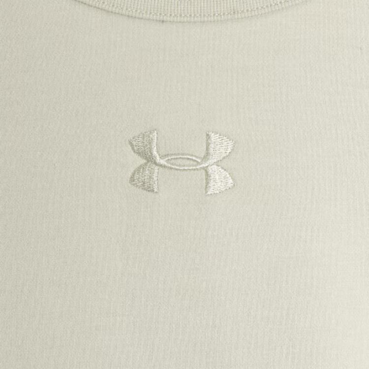 Under Armour L4L Elevated Solid Fleece Crew Sweatshirt Men Sweatshirt Dusty-Pink Gray 1387975-273