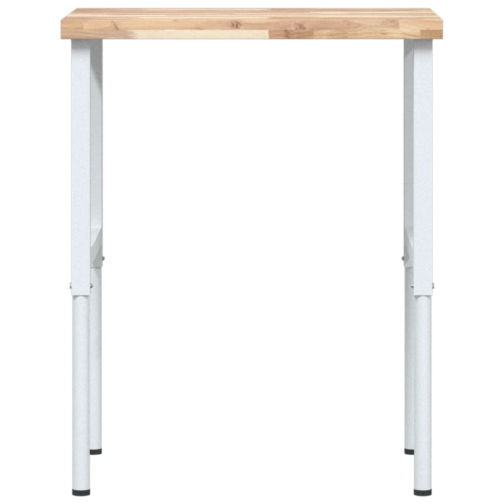 Vidaxl Stolik Roboczy, 80X60X(73-99,5)Cm, Prostokątny, Drewno Akacjowe