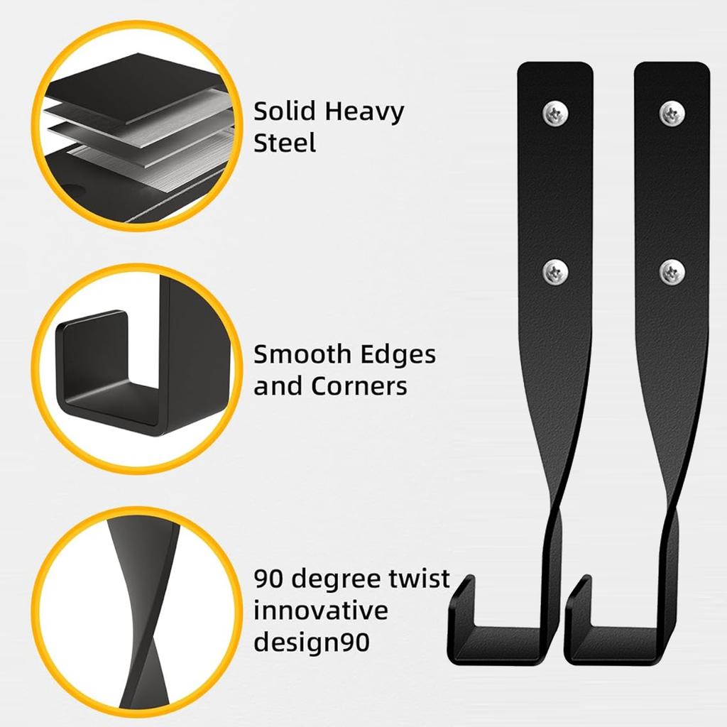 2 BUC Suport pentru Motoferăstrău din Oțel Inoxidabil, Rack Montat pe Perete pentru Sarcină Grea, Organizatoare pentru Organizarea Garajului și Depozitarea Uneltelor