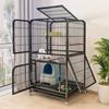 Window Openable Mesh Cat Cages Creative Pet Villa Duplex Luxury Cat Dog House Durable Metal Pet Room Modern Minimalist Doghouse