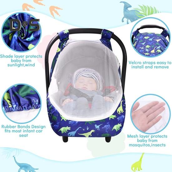 Infant Basket Cover Keep Warm Safe 360 Degree Windproof Protection Baby Basket Cover for Strollers Carriers