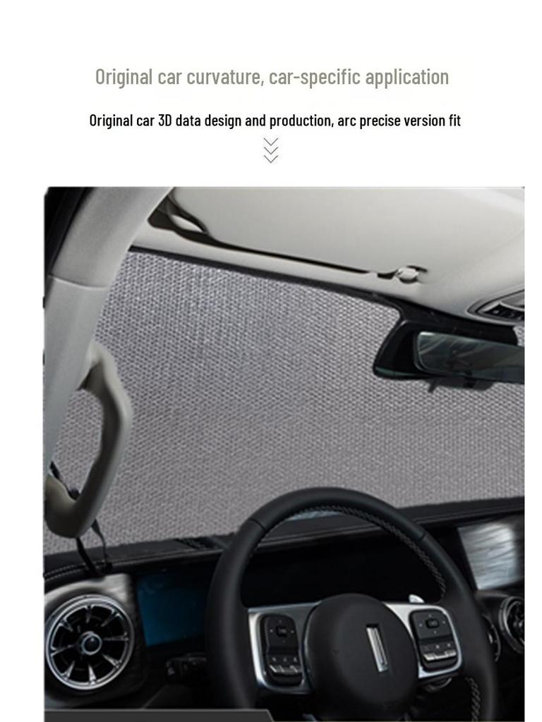 WEY Tank 300 Custom Shaped Front Windshield Sun Visor for Heat Insulation and UV Protection