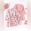 Minimalist Sweet Girls' Toddler Long-Sleeve Dress