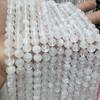 K9 Ice Transparent White Crystal Beads for DIY Bracelets & Necklaces - High Transparency Round Beads for Handmade Weaving & Beading.