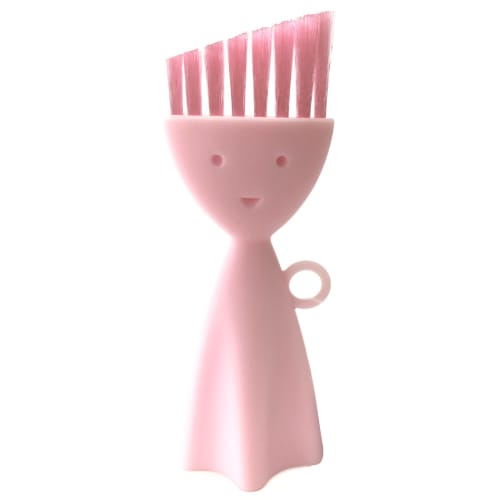 Marna Lunch Box Cleaning Brush, Pink (For Reaching Hard-to-Reach Corners of Lunch Box Lids) Small, K187P