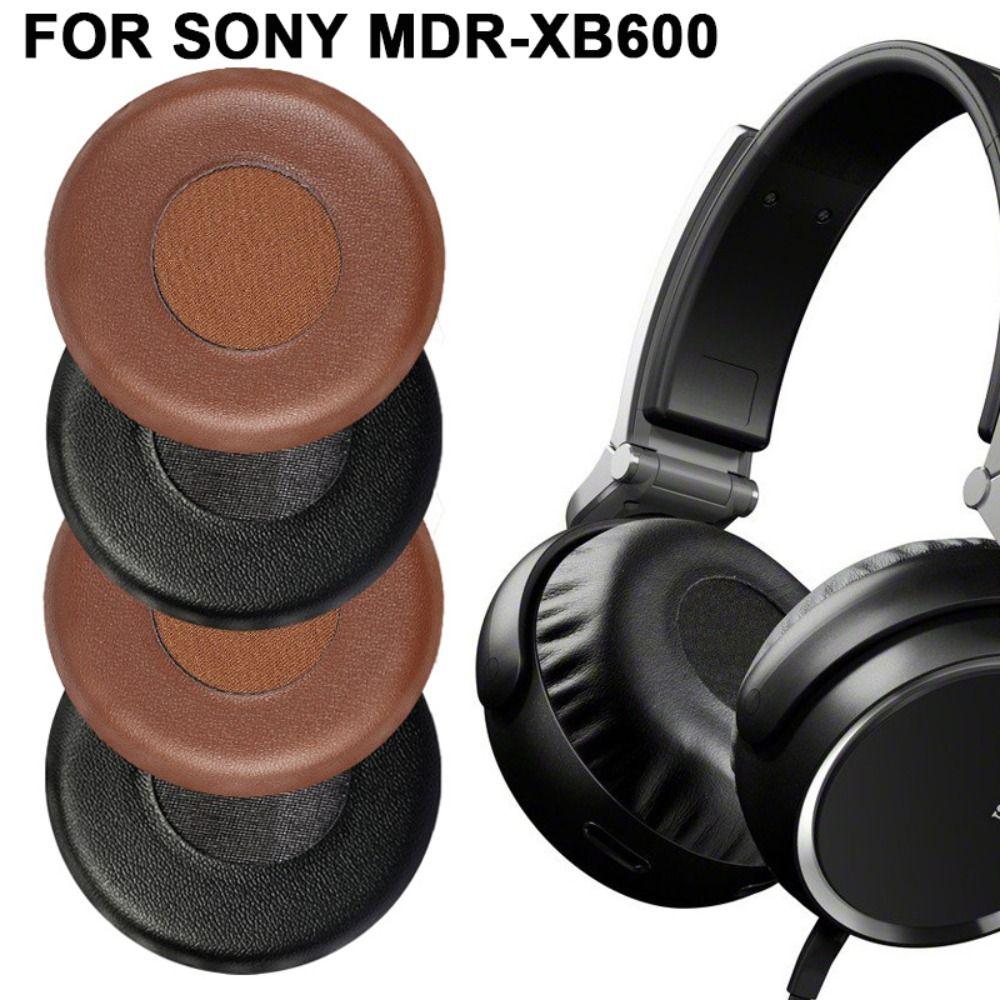 

2Pcs Foam Sponge Ear Pads Protein Leather Headset Earmuff for Sony MDR-XB600 чорний