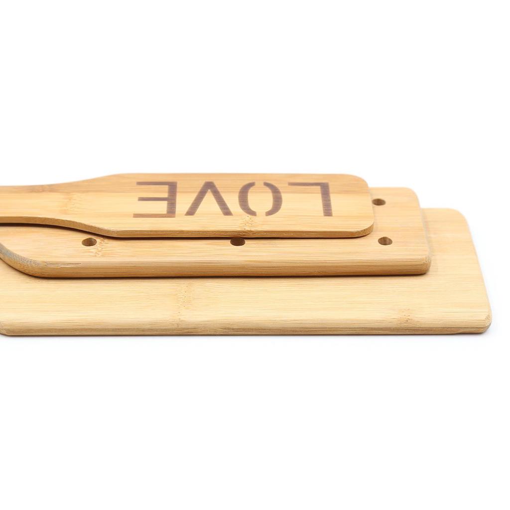 Heart-Shaped Bamboo Hand Clappers: Erotic Flirting & Whipping Tools