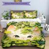 3-teiliges Attraktives Katzen-Print-Bettwäsche-Set - Weiche und Bequeme Bettbezug für Schlafzimmer, Gästezimmer und Wohnheim Dekoratives Bettwäsche-Set 1 Bettdecke