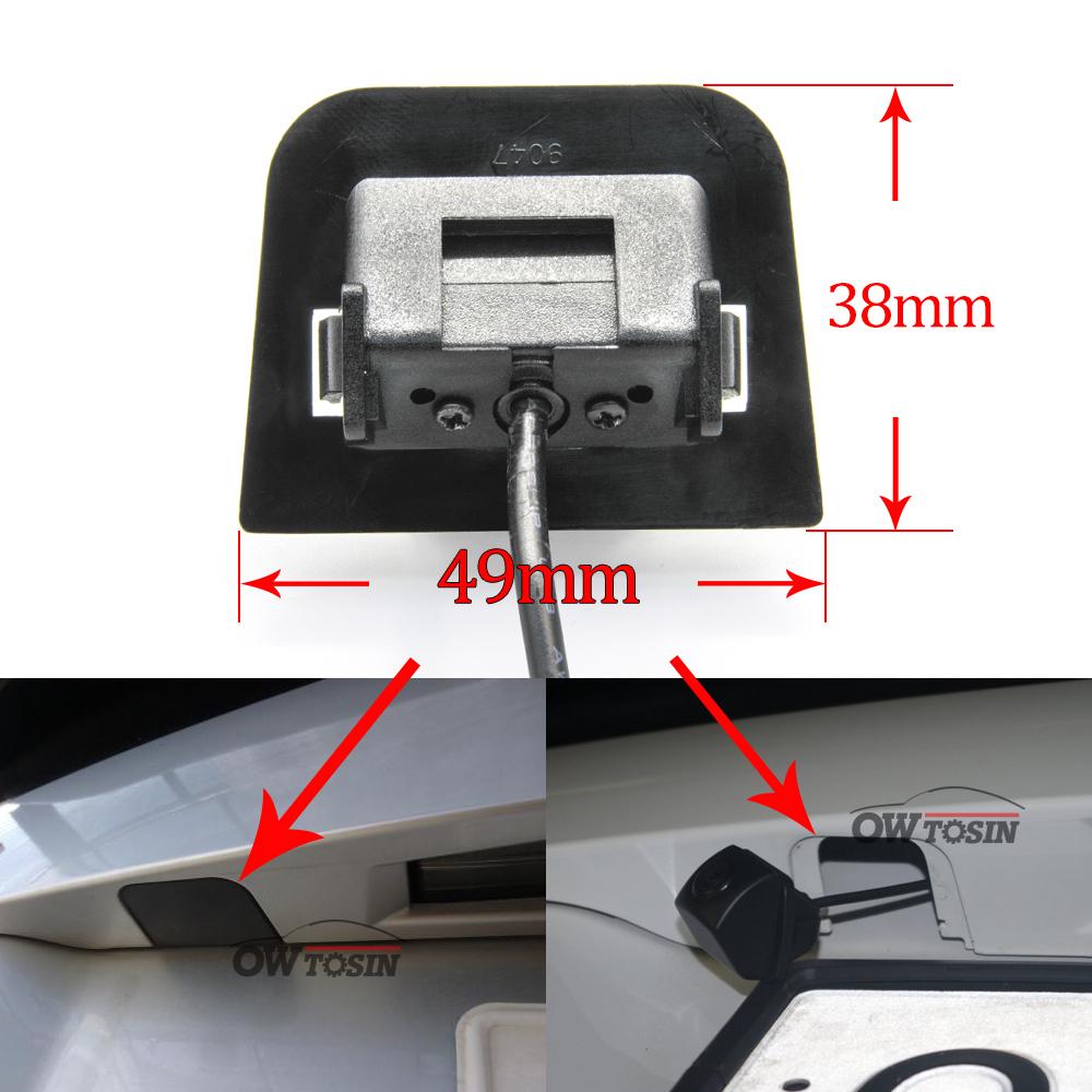 Owtosin HD 1280*720 Fisheye Rear View Camera For Toyota Prius/Prius Alpha 2009 2010 2011 2012 2013 2014 2015 Car Reserve Monitor