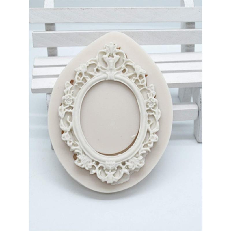 1pc Classical Picture Frame Shaped Silicone Cake Mold