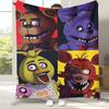 Coperta in Flanella Horror Freddy F-FNAF Games, Coperta in Peluche Calda Ultra Morbida per Casa Camera da Letto Letto Divano Ufficio Campeggio Picnic