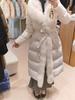 Winter detachable natural real fox fur collar down jacket women's new lace-up thickened long warm jacket