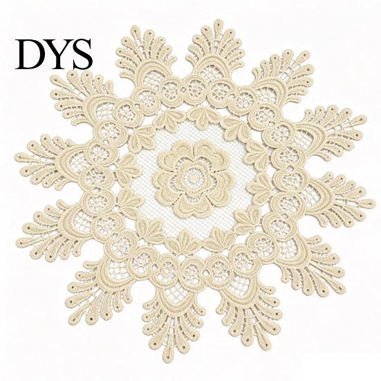 Tapis Isolants Thermiques Protecteurs pour Bols, Set de Table Rond en Dentelle Florale, Sous-Verre Brodé, Sous-Plat Pliable, Sets de Table Rétro pour Table de Cuisine, Sets de Table pour Théière