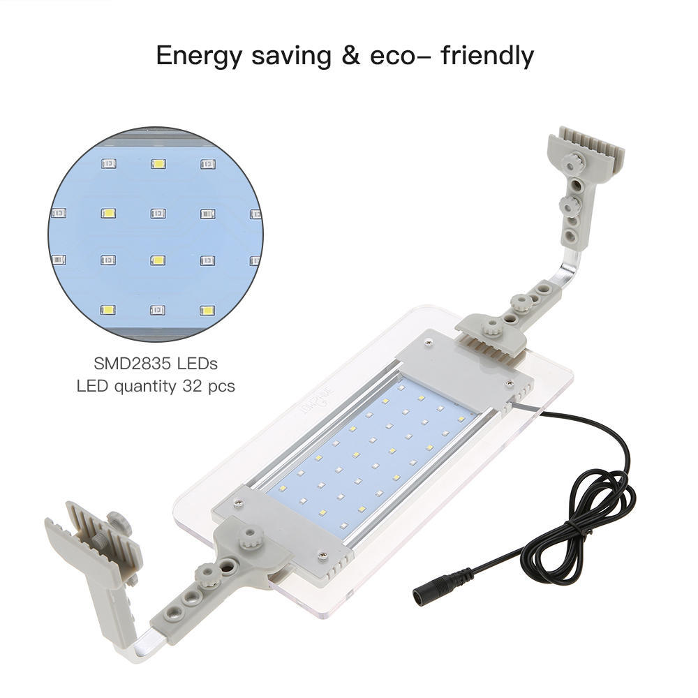 RGBW LED Touch Control Aquarium Light SMD2835 Ultra Thin Total Power 5W for Tank