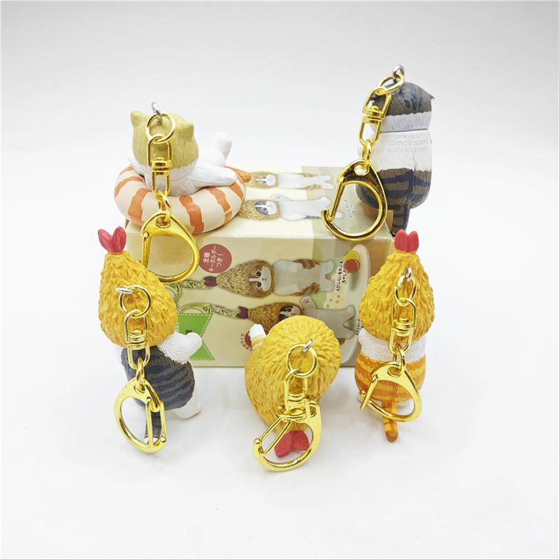 Charming Fortune Cat Sandy Tempura Shrimp Cat Hanging Pendant Blind Series Box