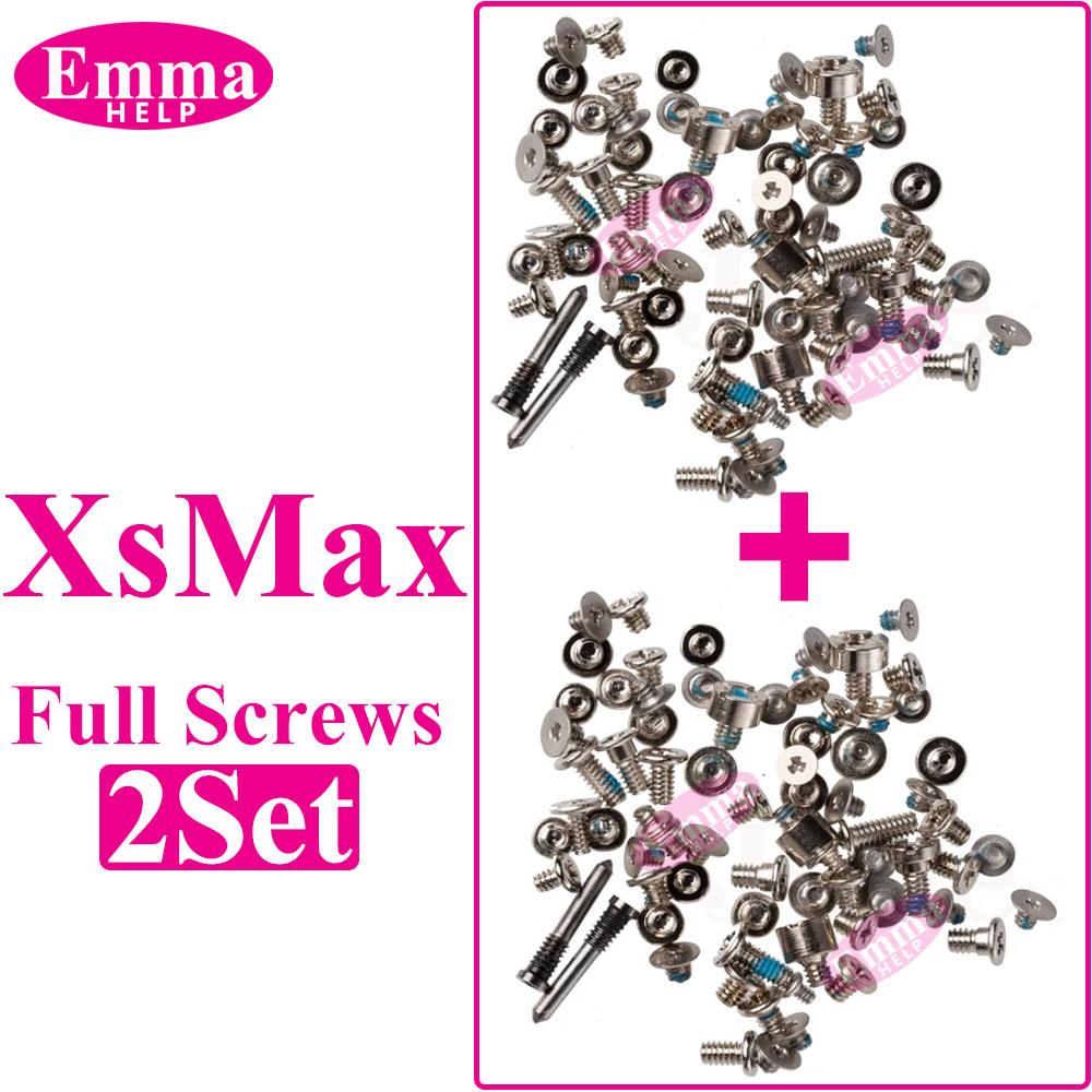 2set Full Screw Set For iPhone X XS XR 11 12 13 Pro Max Mobile Internal Bracket Bottom Complete Screws Replacement Repair Parts