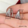 Ear Buckle Female, Line Triangular Geometric Design, Exquisite And Elegant Jewelry