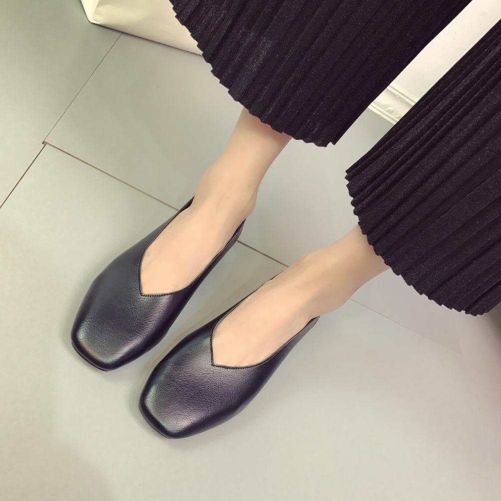 

Zapatos De Mujer, разноцветная женская обувь на низком каблуке, одиночные туфли с круглым носком и плоской подошвой, повседневные универсальные лоферы с мелким вырезом