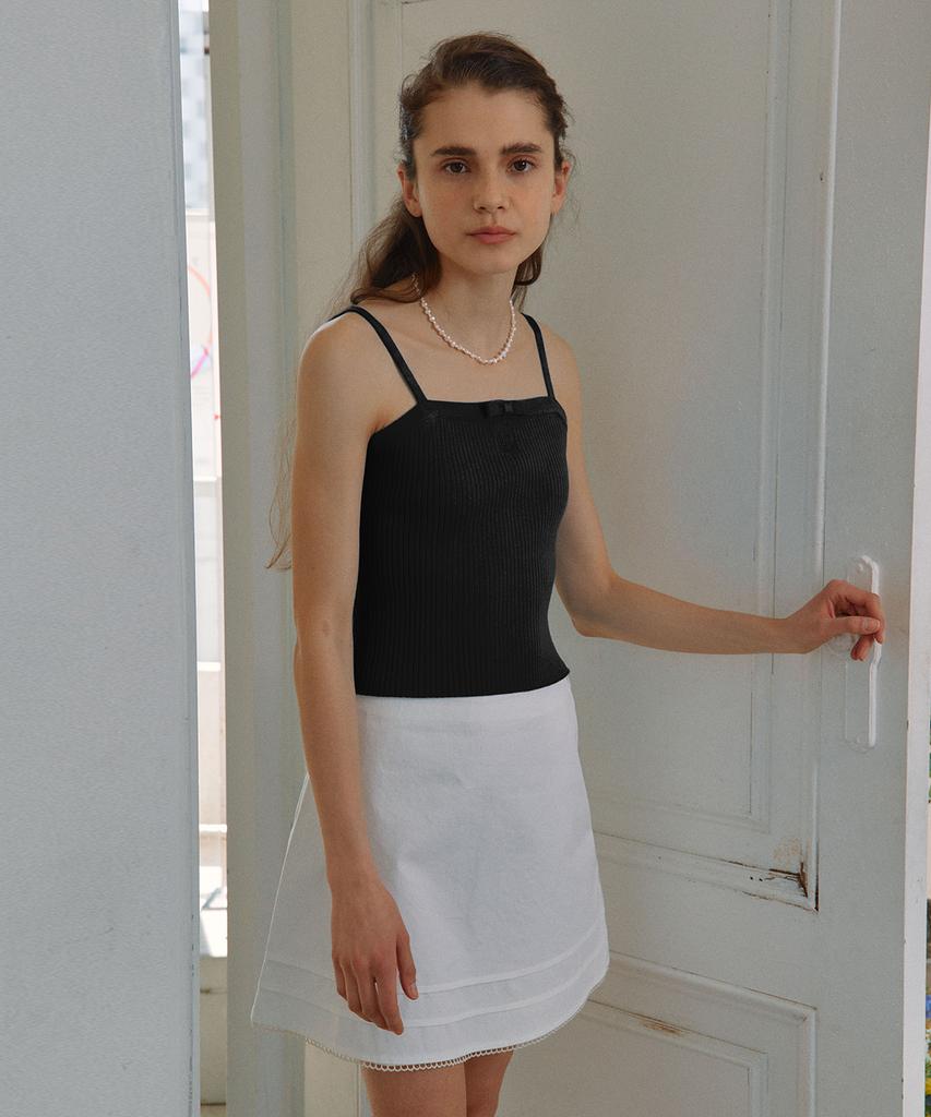 ROLAROLA Ribbon Slim Sleeveless Black