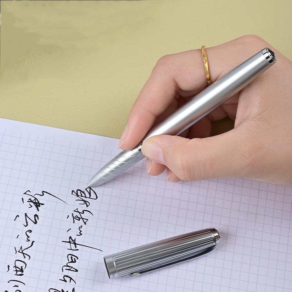 Metal Fountain Pen, Adult Calligraphy Practice Pen, Curved Tip Pen, Calligraphy Office Art Signature Pen