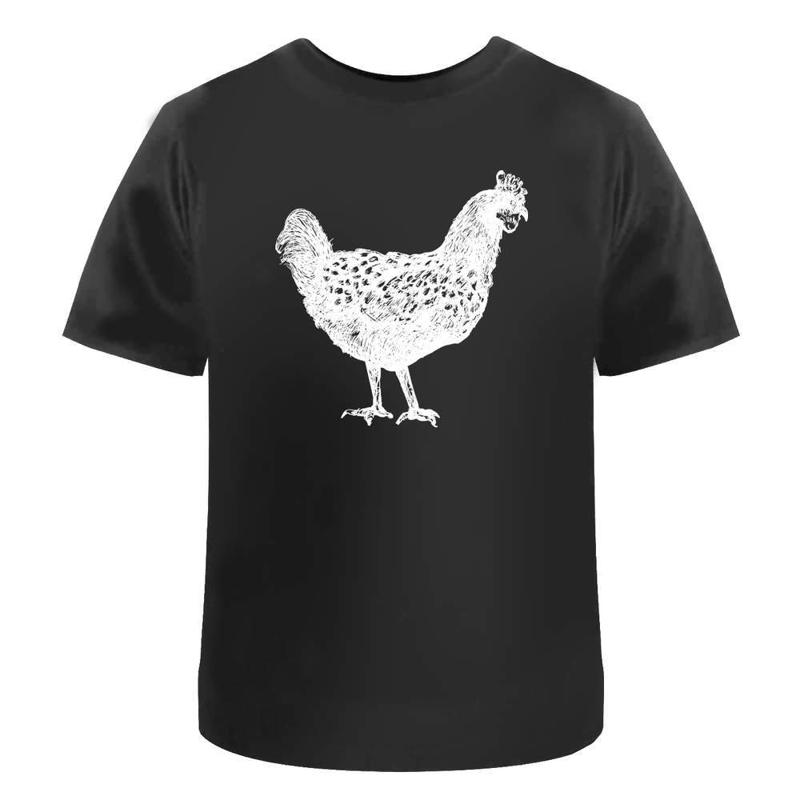

Standing Chicken Cotton T Shirt Ta014408 - Men s Summer Cotton Graphic Tee S разноцветный
