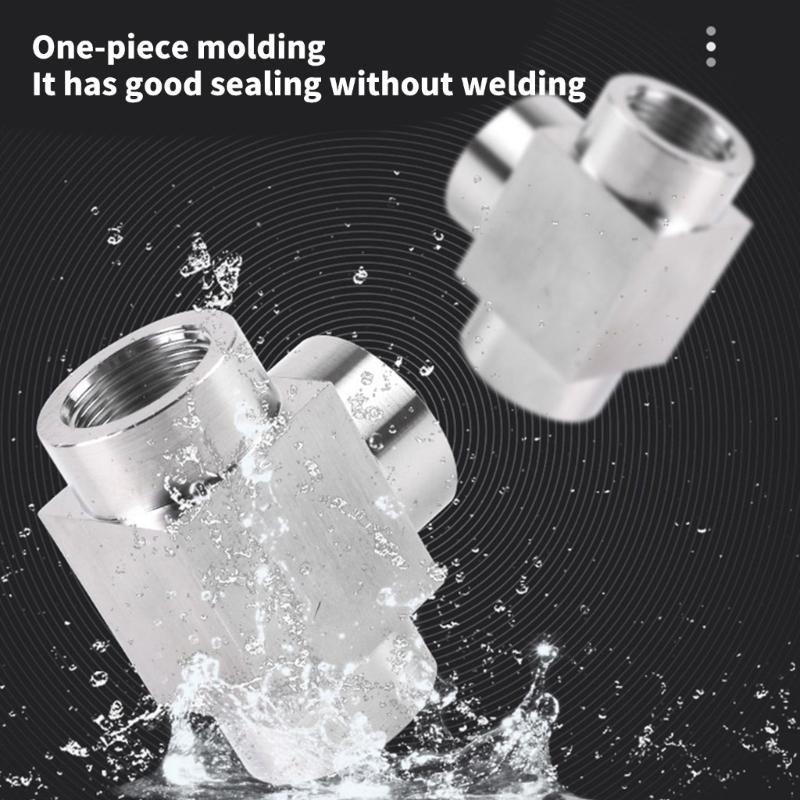 Industrial T Type Stainless Steel Tees Fitting High Pressures Corrosion Resistant for Plumbing Irrigation Daily Use