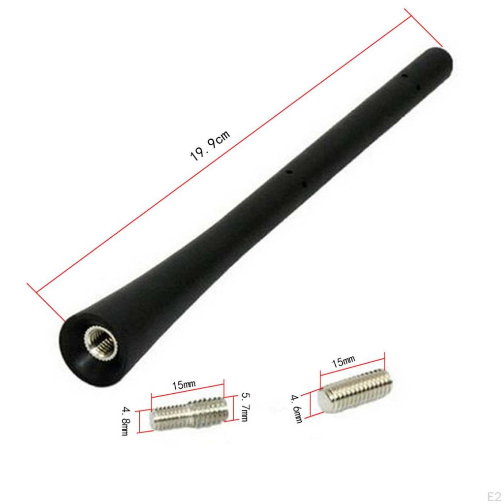 Automotive Car Stereo Aerial/ Flexible 7inch Internal Copper Coil Short Rubber Antenna/ for VW Golf