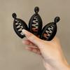 3/4pcs Curved Ponytail Hair Clip Set Matte Plastic Women'S Styling Hairpins Easy-To-Use Additions for Daily Commute